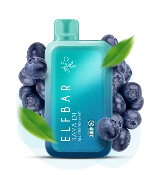 ELF BAR RAYA D1 - Blueberry Mint (5% nic)