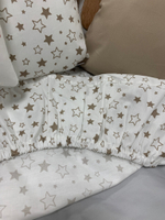 Комплект в кроватку 18 предметов "Мишка "Love you" коричневый", сатин