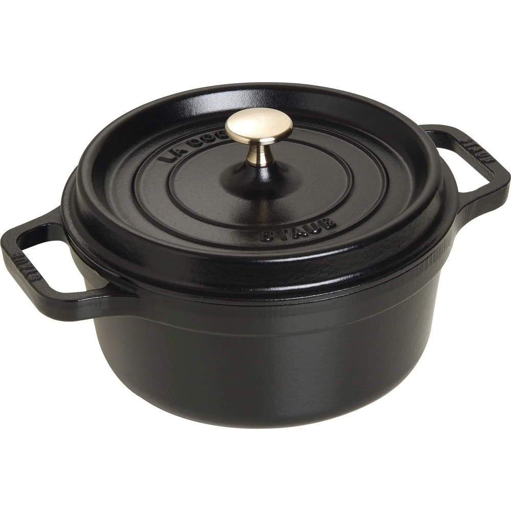 STAUB Чугунная кастрюля Cocotte 22 см 2,6 л черная