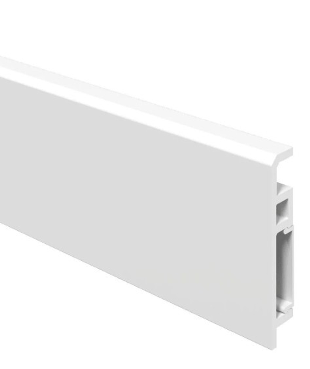 Напольный плинтус ПВХ Foresta Concept Белый Матовый FC 030 2000х70х13 мм