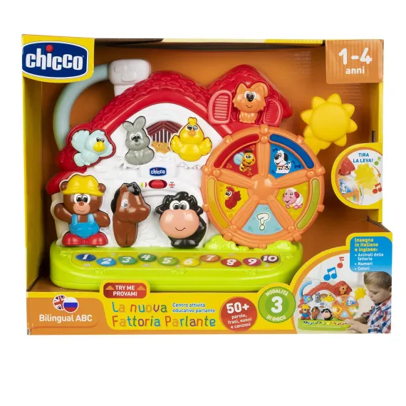 Игрушка Chicco Говорящая ферма двуязычный развивающий центр