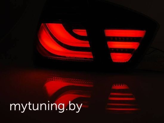 Задние фонари Bmw 3 E90 red led bar