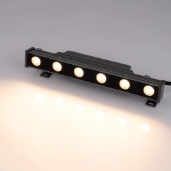 Линейный прожектор AR-LINE-300-6W Warm2700 (GR, 15x60 deg, 230V) (Arlight, IP65 Металл, 3 года) 051767