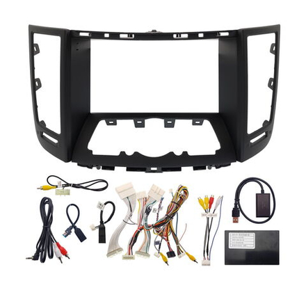 Переходная рамка магнитолы INFINITI FX 35, FX 37 2008-2013 9 дюймов (комплект с проводами)