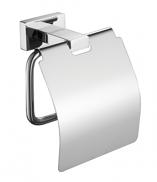 5009 Держатель для туалетной бумаги с крышкой (ХРОМ) ViEiR  (40/1шт)