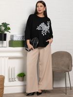 Блуза Ромашка (черная) Б15384-24М LT Collection