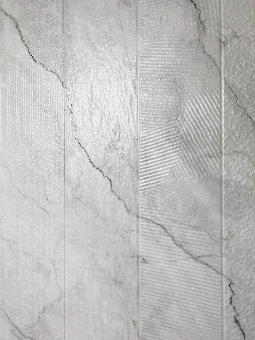 Керамогранит, Creanza, LUMIERE WHITE DECOR, 1600x800 мм, матовая с глянцевым эффектом