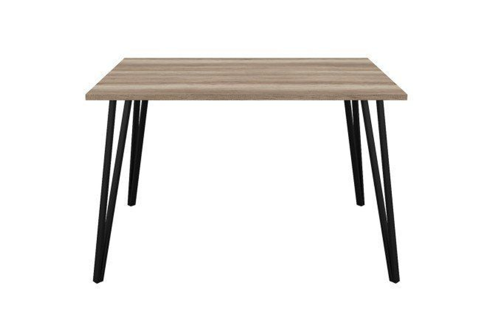 Стол кухонный обеденный Камень Тёмный/Чёрный, Сиена, 120х80х75,5 см