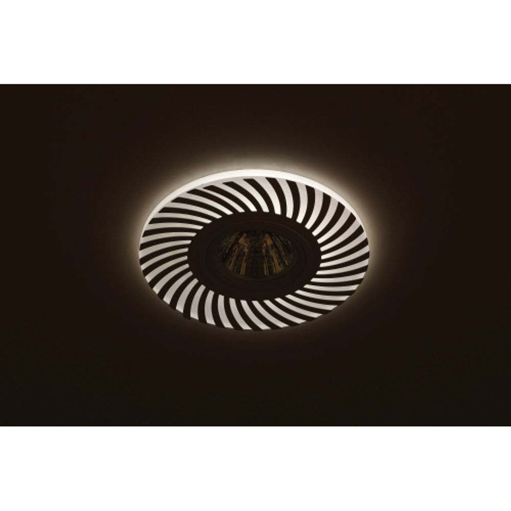 Светильник ЭРА DK LD32 BK ЭРА декор cо светодиодной подсветкой MR16, 220V, max 11W, черный | Встраиваемые LED светильники