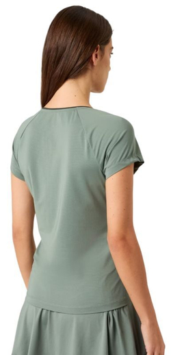 Женская теннисная футболка Björn Borg Ace V-Neck - зеленый