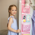 Кармашки для детского сада на резинке. Сердечки