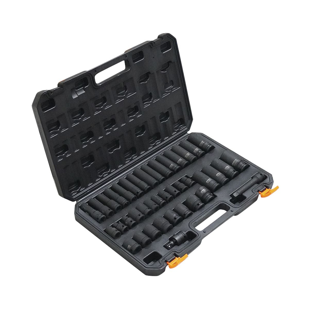 OPT-40340 Набор ударных головок и аксессуаров 1/2", 40 предметов