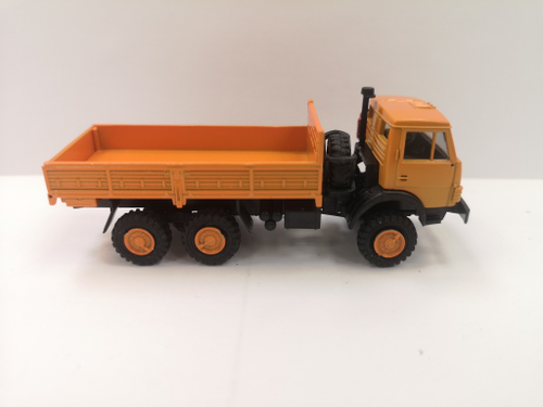 Грузовик низкий борт, оранж., H0