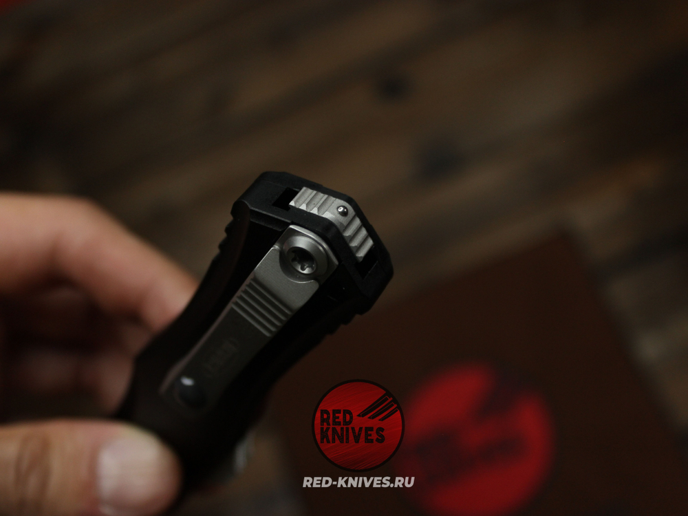 Нож Microtech HERA 2 D/E - темная рукоять, клинок стоунвош МТ20