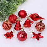 Набор ёлочных украшений «Elegant shine» 4 см (30 предмета), Красный