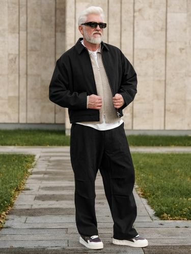 Бежевый джемпер на молнии Tate