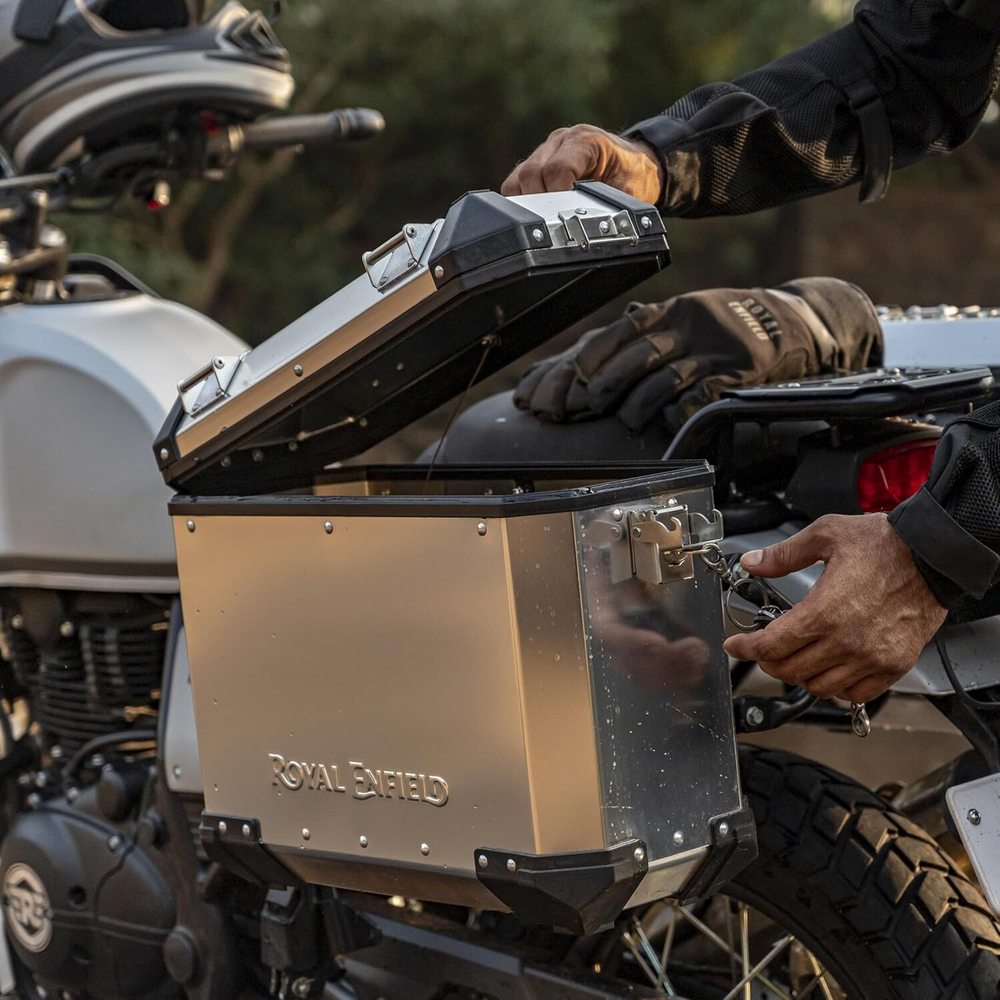Кофры боковые Royal Enfield, Серебристые (Silver) – Himalayan и Scram 411, арт. 1990274