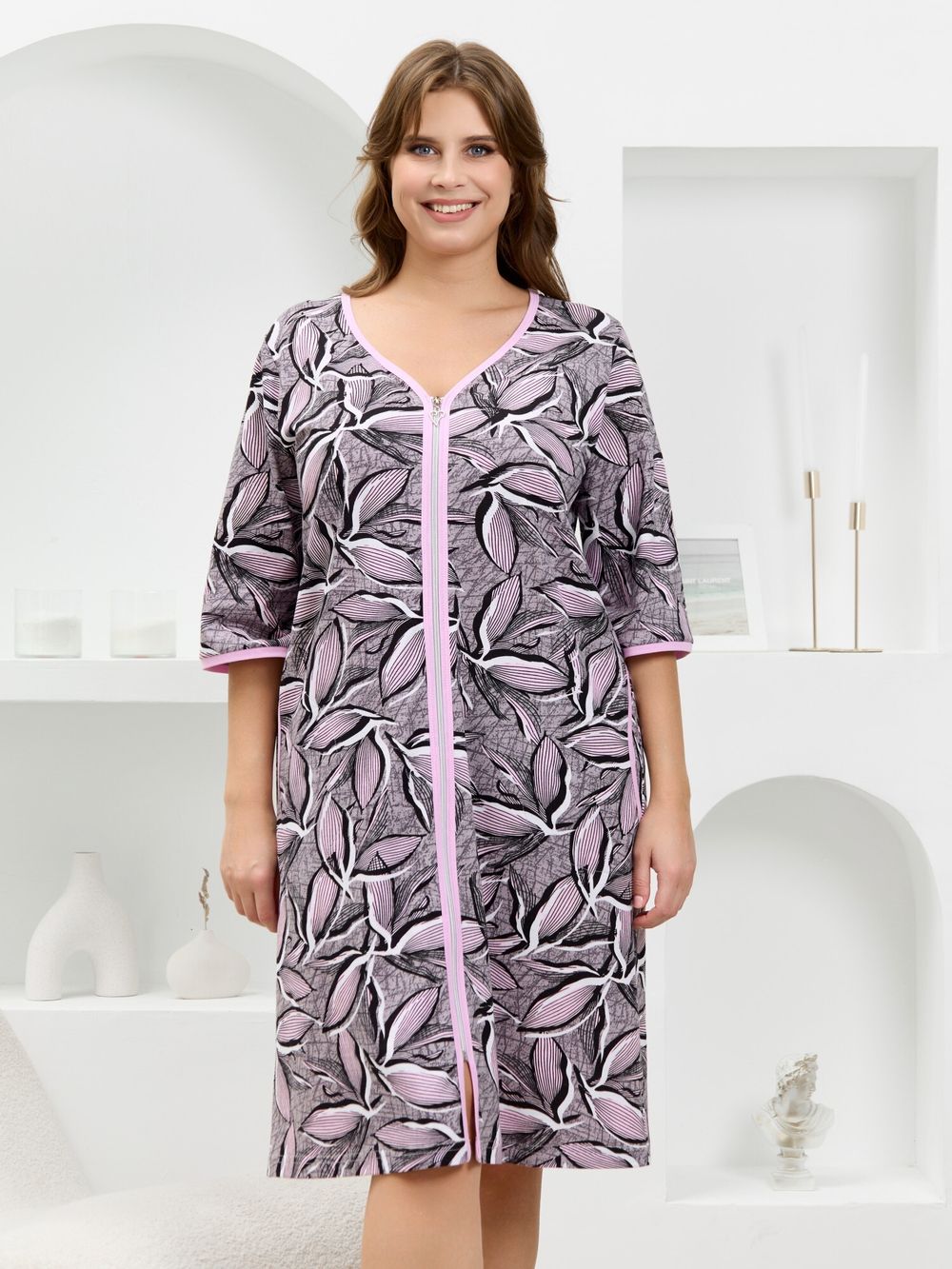 Халат Гевея Виотекс СЕРЫЙ