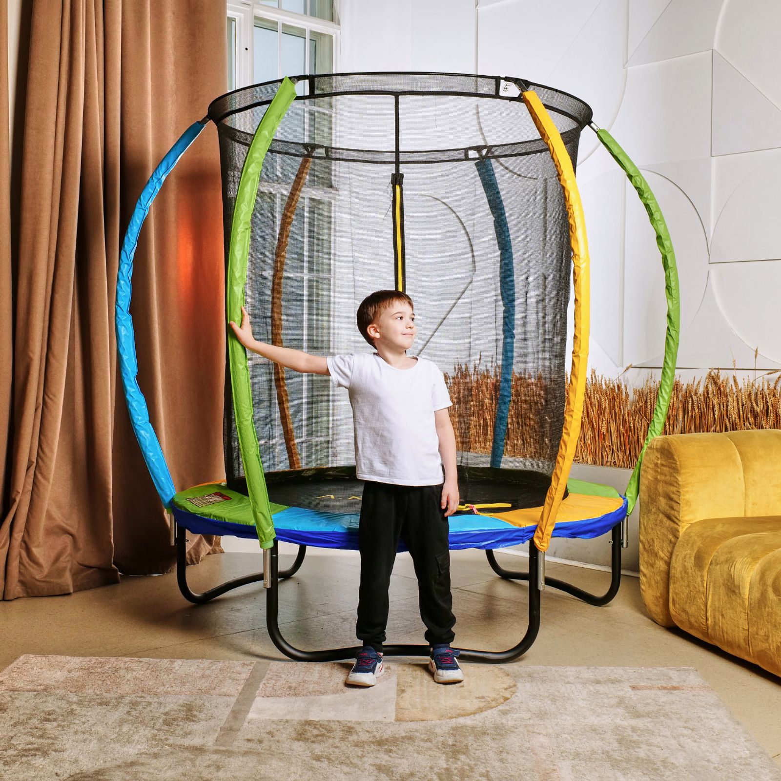 Батут с сеткой DFC A.KOU KIDS 6ft фото №9