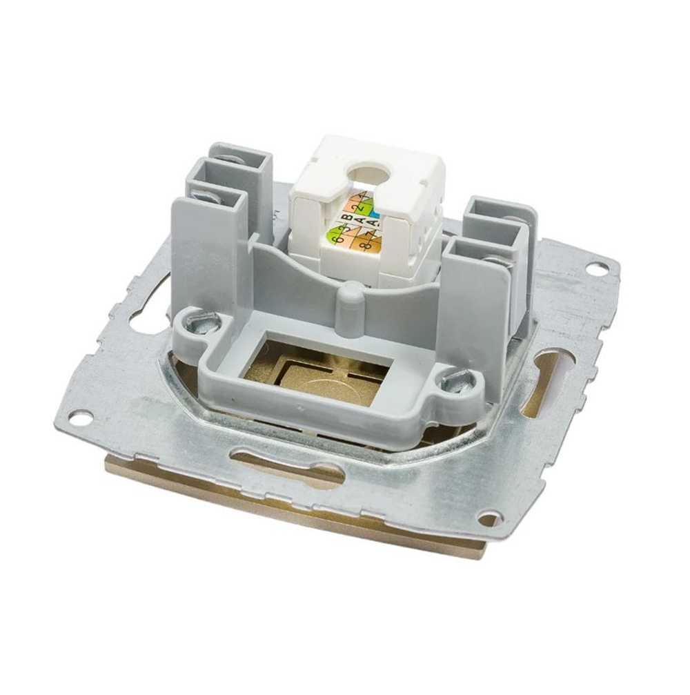 Розетка 2-я MONO ELECTRIC без заземления бронза 500-002305-121