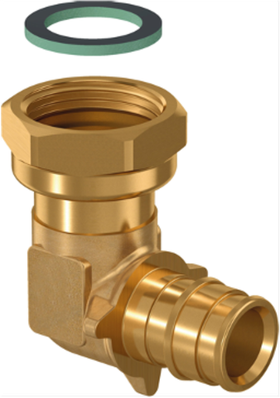 Угольник с накидной гайкой для труб PE-Xa Usystems 25 х G 3/4*, тип 1