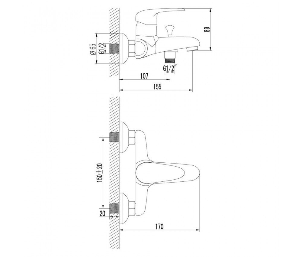 Смеситель LEMARK в/д "PRAMEN" (LM3302C)