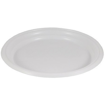 Тарелка D205 (1-секц.) ПС белая (100/1800 шт.) ПолиЭР