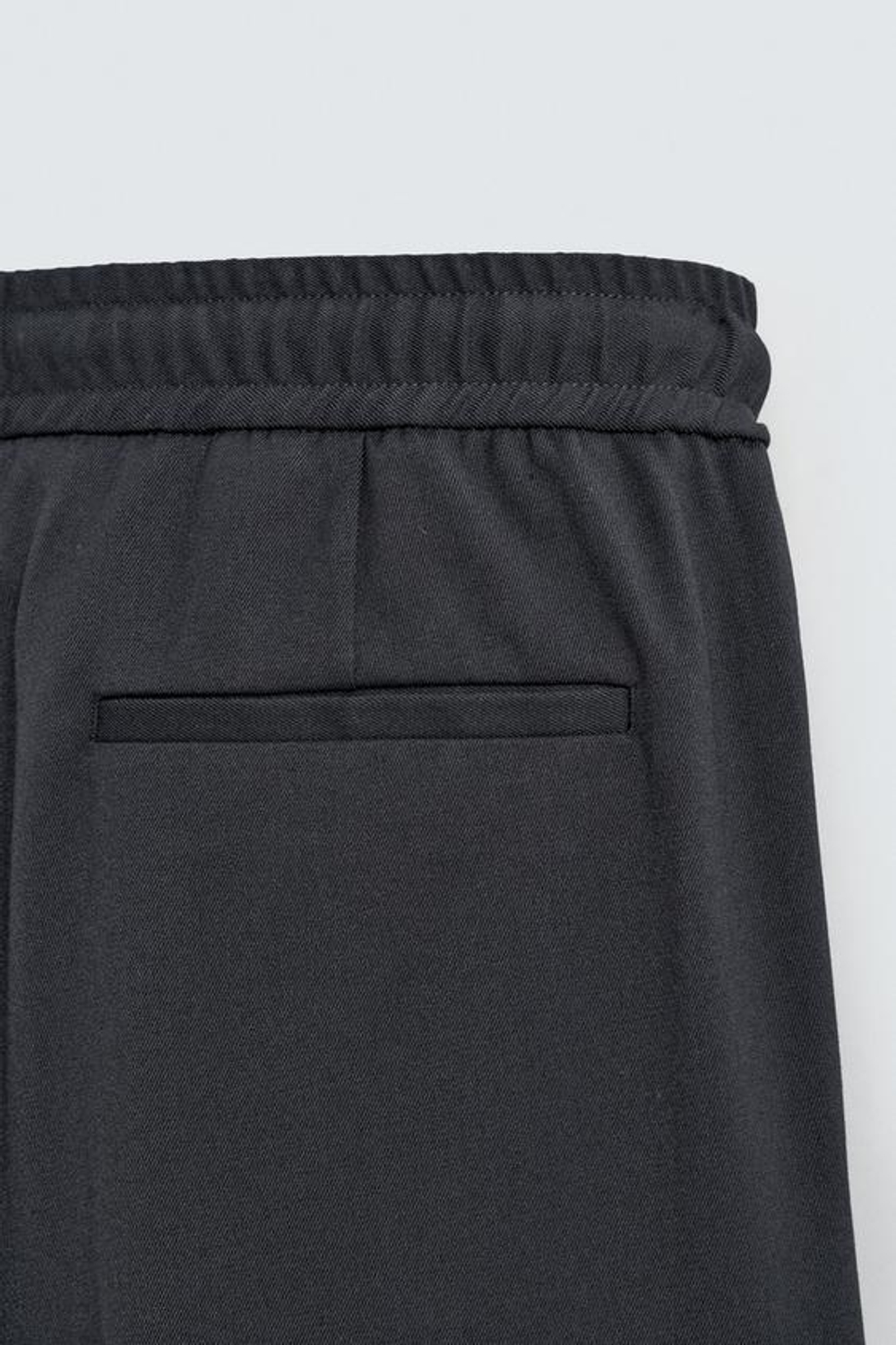 ZARA БРЮКИ-ДЖОГГЕРЫ КОМФОРТНОЙ ПОСАДКИ, СЕРО-СИНИЙ