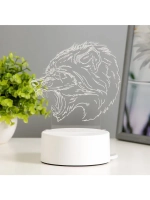 Светильник 3D ночник RISALUX «Оборотень», LED RGB, от сети,