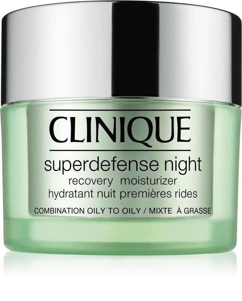 Clinique Superdefense Night Recovery Moisturizer - Увлажняющий ночной крем против морщин для жирной и комбинированной кожи /   50  ml  / GTIN 20714770020