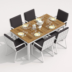 Стул Ideal Patio АЛЬБА антрацит - белый каркас