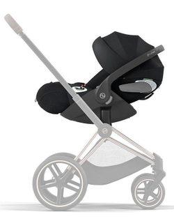 Коляска 3 в 1 Cybex Priam IV Matt Black complete и автокресло Cloud T i-Size Sepia Black Plus Sepia Black