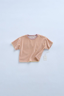 ZARA ФУТБОЛКА В ПОЛОСКУ — TIMELESZ, РОЗОВАТЫЙ