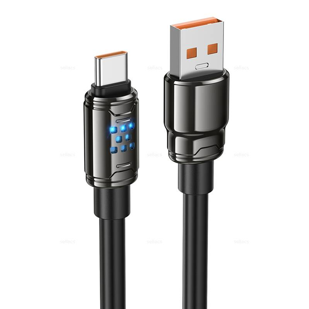 Кабель USB на Type-C 5A Hoco U143 (black) (Краснодар склад)
