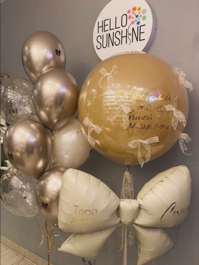 Набор шаров с бантом
