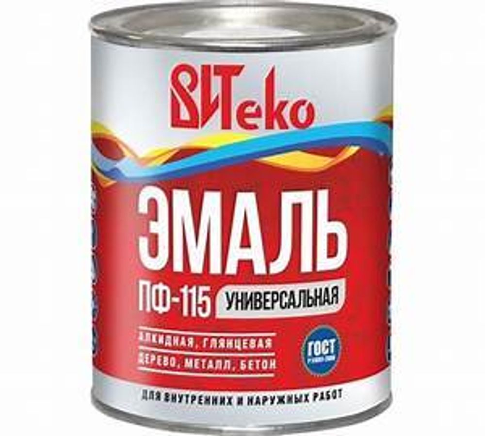 Эмаль ПФ-115 0,8кг Царицынские краски черная