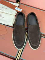 Лоферы Loro Piana Summer Walk с плетением по периметру