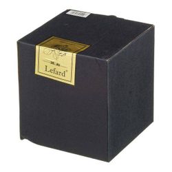 КОНФЕТНИЦА С КРЫШКОЙ "LEFARD GOLD GLASS" ДИАМЕТР=12 СМ. ВЫСОТА=14 СМ. (КОР=24ШТ.)