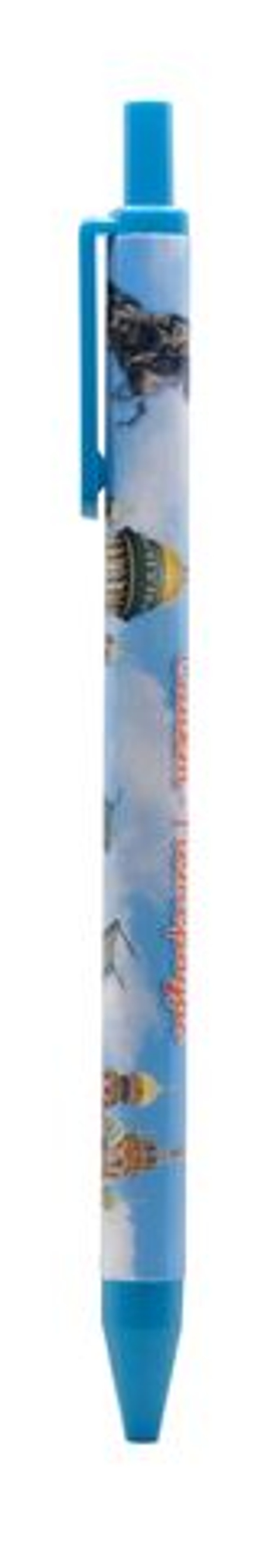 Ручка сувенирная шар.автомат "Санкт-Петербург. Коллаж" голубая