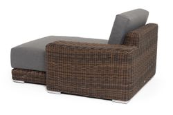 "Капри" кушетка из искусственного ротанга, цвет коричневый