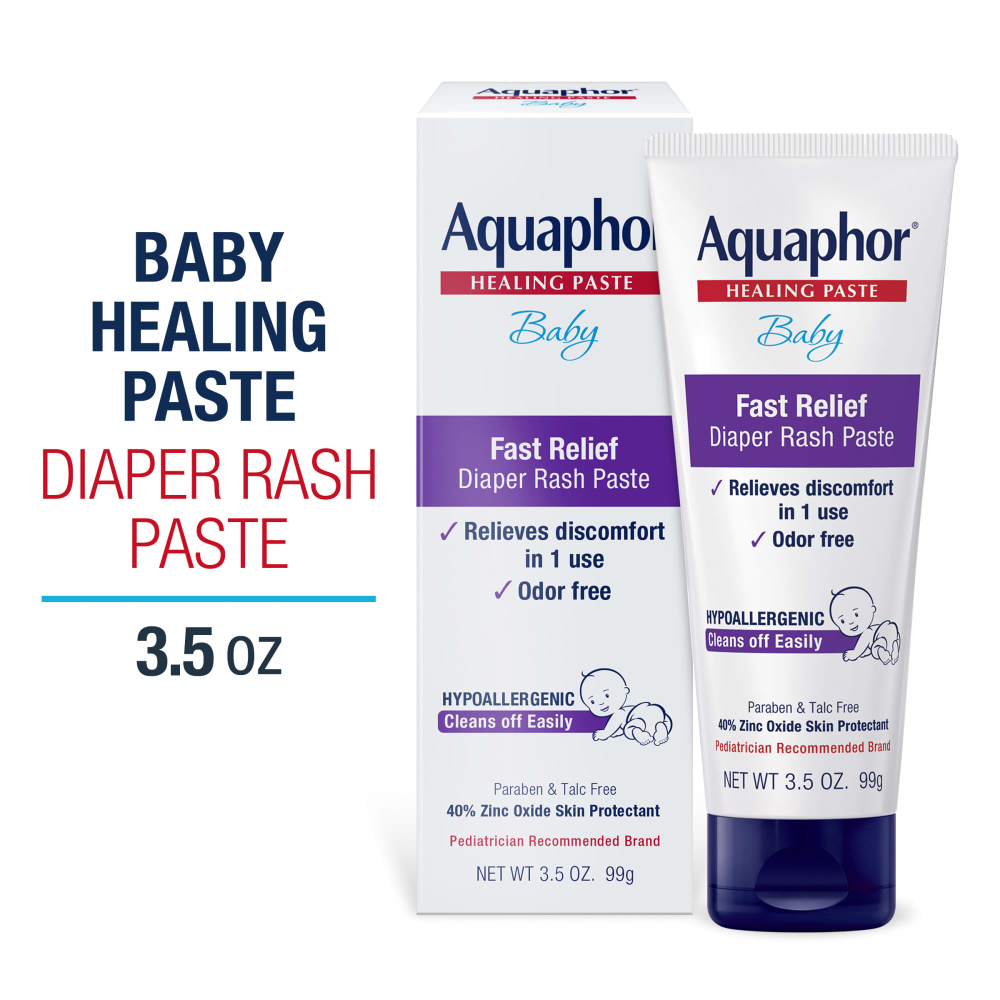 Aquaphor, лечебная мазь для детей, быстрое устранение опрелостей от подгузников, 99 г (3,5 унции)