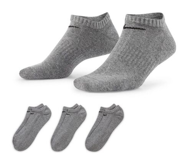 Теннисные носки Nike Everyday Cotton Cushioned No Show 3P - carbon heather/black