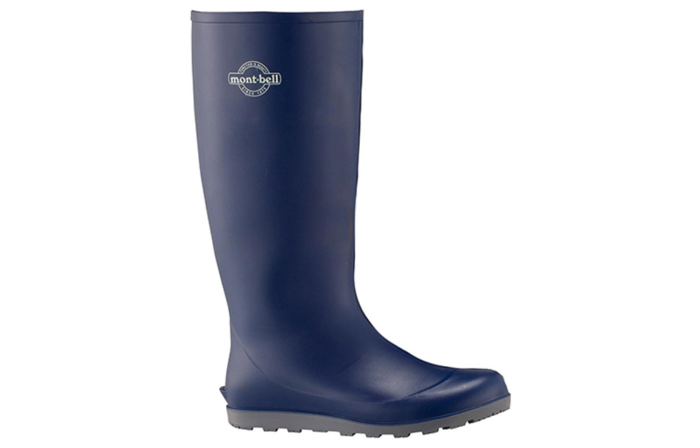MONTBELL Waterproof And Wear resistant Knee High Rain Boots Unisex Blue