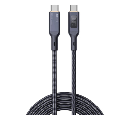 Кабели и переходники USB Aukey Кабель Nylon Braided 100w LCD 1m black (AC-CB-MCC101)