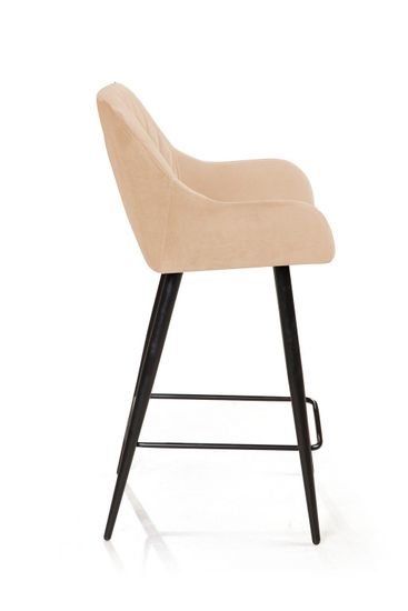 Стул полубарный Robert, бархат бежевый 5