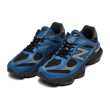 New Balance NB 9060 Кожа Низкий Верх Повседневная Обувь Унисекс Синий Серый Черный