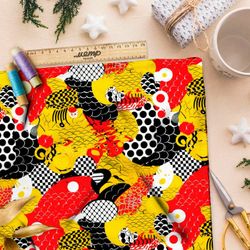 Ткань премиум атлас кристальные отблески заката