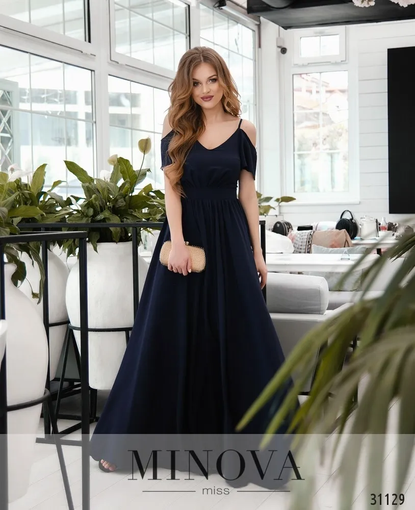 Платье 3118-темно-синий Minova