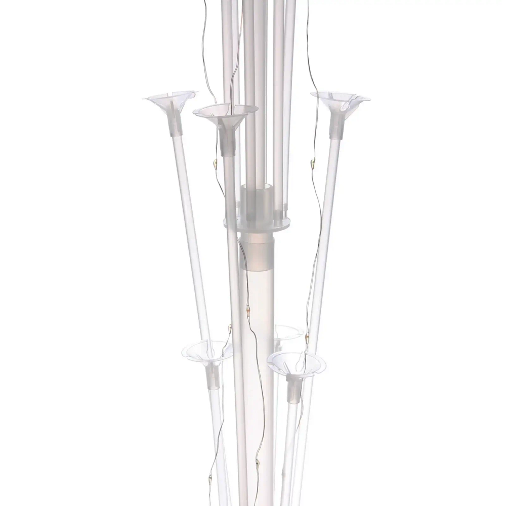 Подставка для шаров светящаяся «Праздник» (основа, 13 палочек с держателями) 95*40*54 см, прозрачный