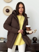 Куртка весенняя удлиненная со съемным капюшоном